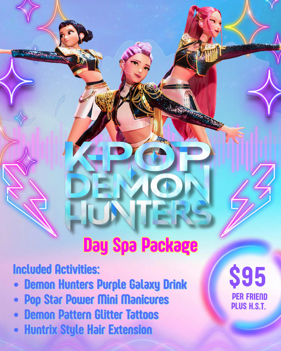K-Pop Demon Hunters Spa Package – Glama Gal Kids Spa Ajax