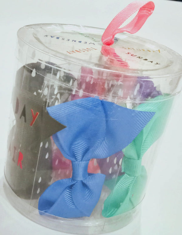Days of the Week Bow Set
