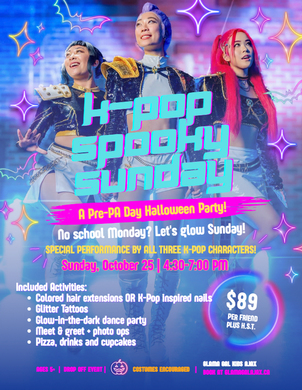 K-Pop Spooky Sunday. A Pre–PA Day Halloween Party!