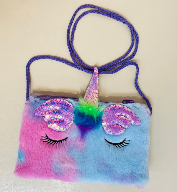 Plush Unicorn Purse