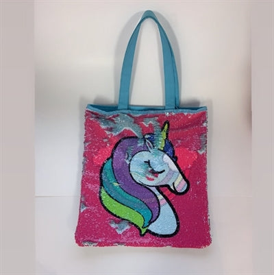 Magic Sequin Unicorn/Rainbow Tote Bag