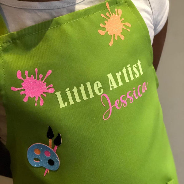 Little Artist Apron (Comes Customized With Your Name)