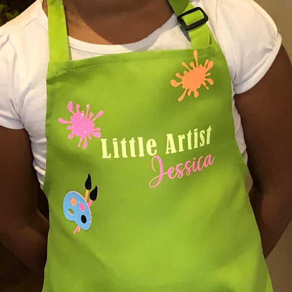 Little Artist Apron (Comes Customized With Your Name)
