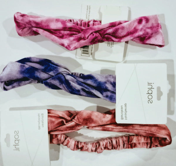 Velvet Tie-Dye Knotted Headwrap